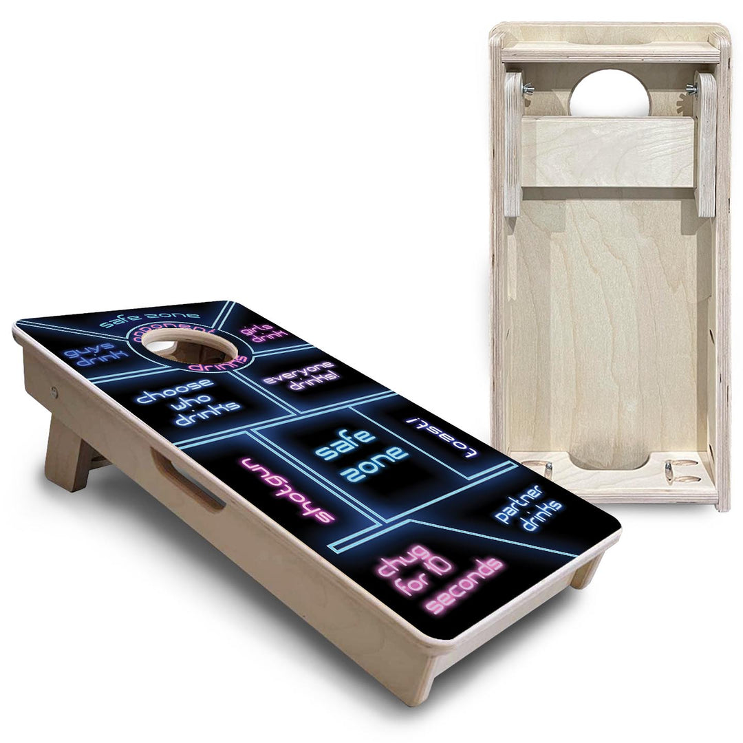 Drinking Game - Mini Cornhole Board Set (12" x 24") with 8 Mini Bags