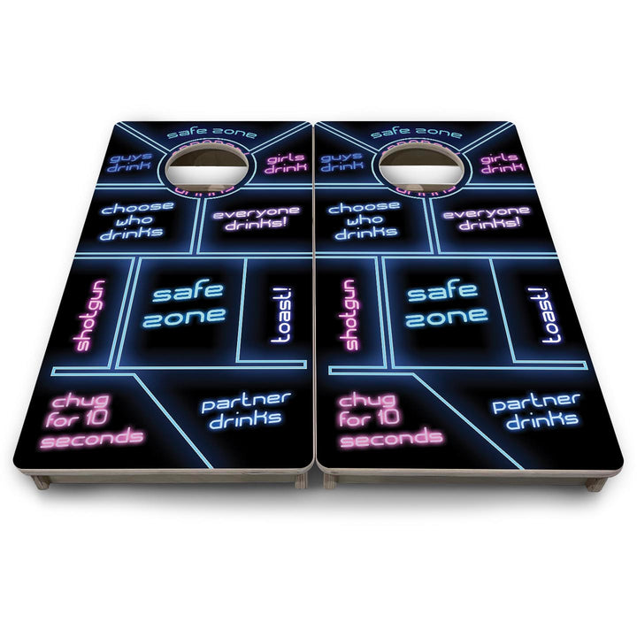 Drinking Game - Vacation Cornhole Board Set (16" x 32") with 8 Mini Bags
