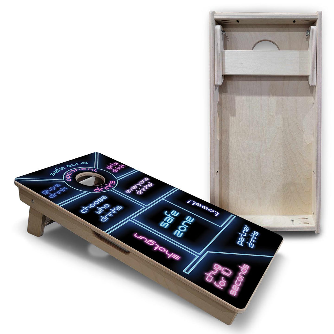 Drinking Game - Vacation Cornhole Board Set (16" x 32") with 8 Mini Bags