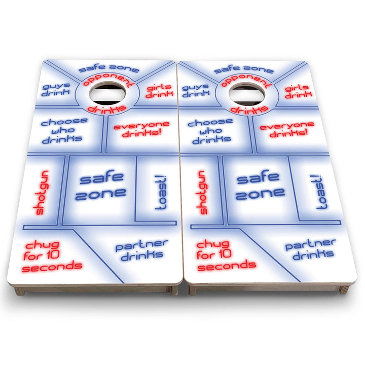Drinking Game - Vacation Cornhole Board Set (16" x 32") with 8 Mini Bags