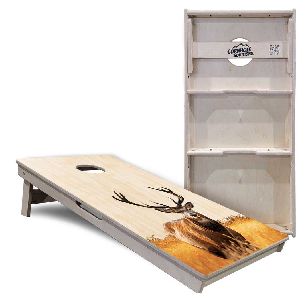 Natural Flag Deer & Fish Cornhole Boards – Tournament Series