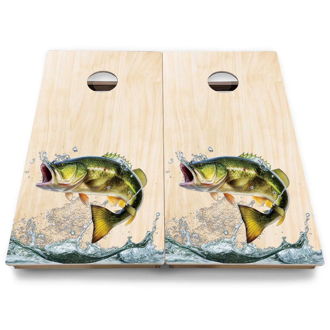 Colorful Deer & Fish Cornhole Boards - Backyard Series