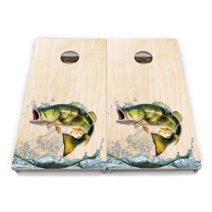 Rustic Flag Deer & Fish Cornhole Boards – Tournament Series