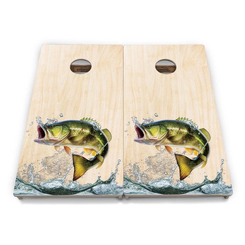 Colorful Deer/Fish Cornhole Bundle - 8 Bags, Carrying Case, Tote Bag Included