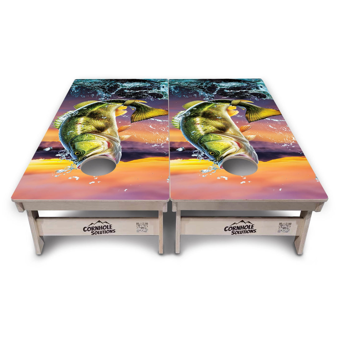 Bass Hole Cornhole Boards – Tournament Series