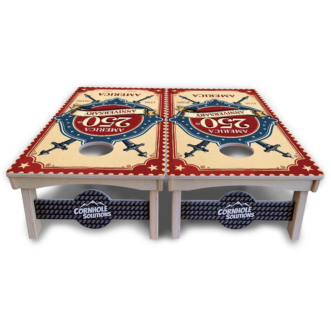 America Stamp Collection Cornhole Boards – UV Printed, Professional UV Clear Coat, 3/4" Baltic Birch, Pro Lite or Pro Elite