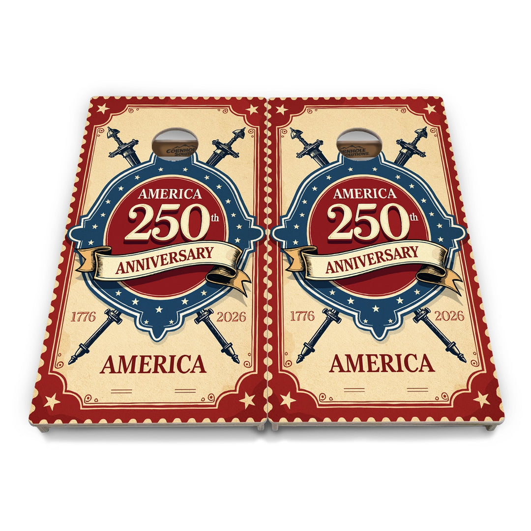 America Stamp Collection Cornhole Boards – Tournament Series