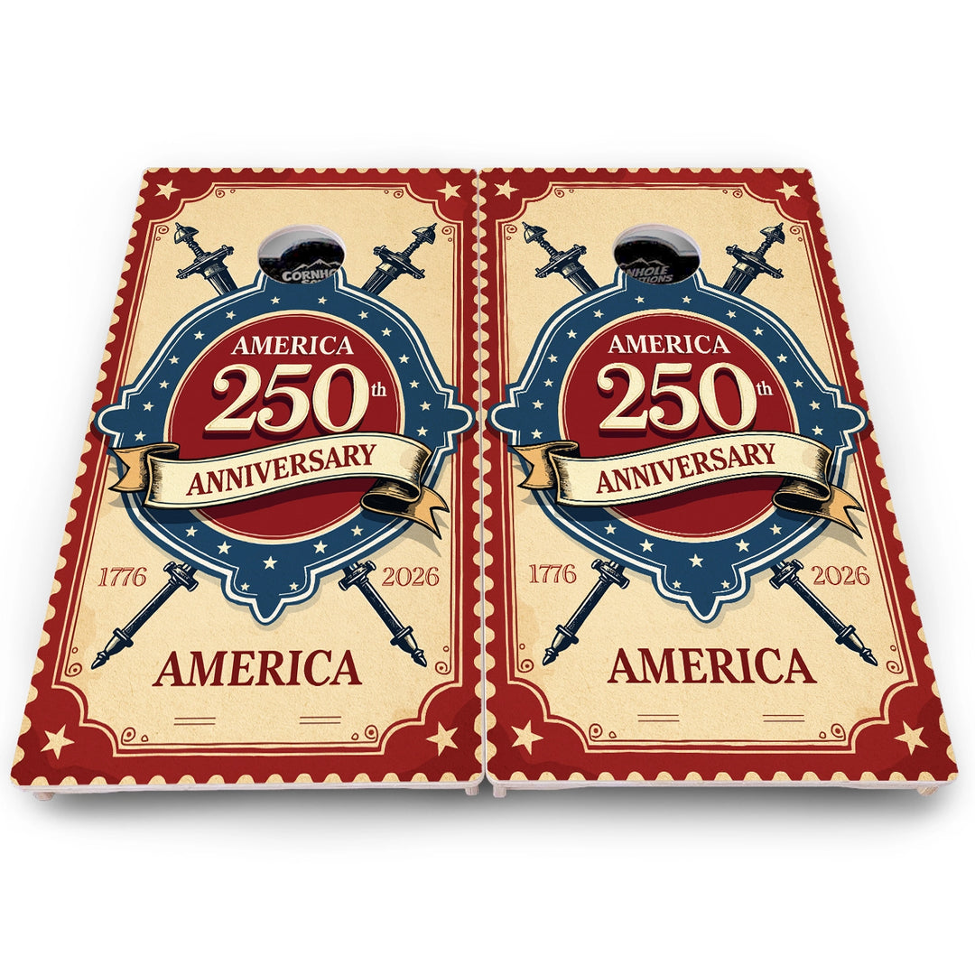 America Stamp Collection Cornhole Boards – Pro Lite or Pro Elite