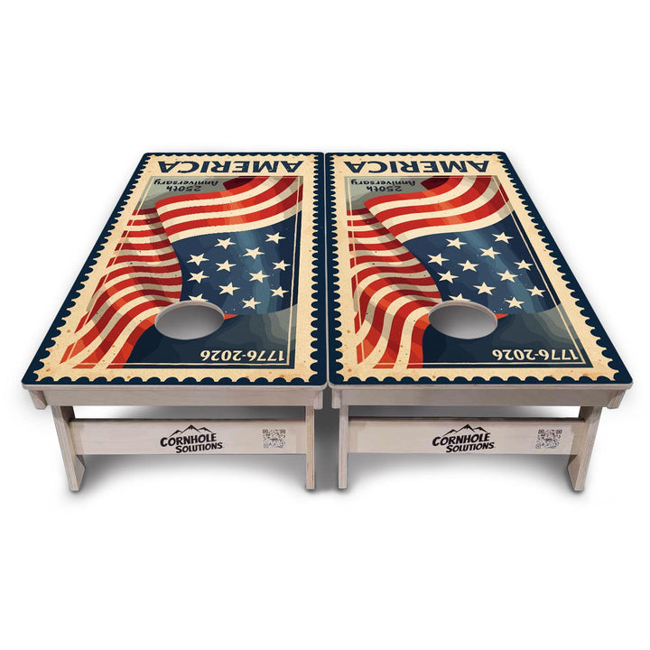 America Stamp Collection Cornhole Boards - Professional Tournament Series