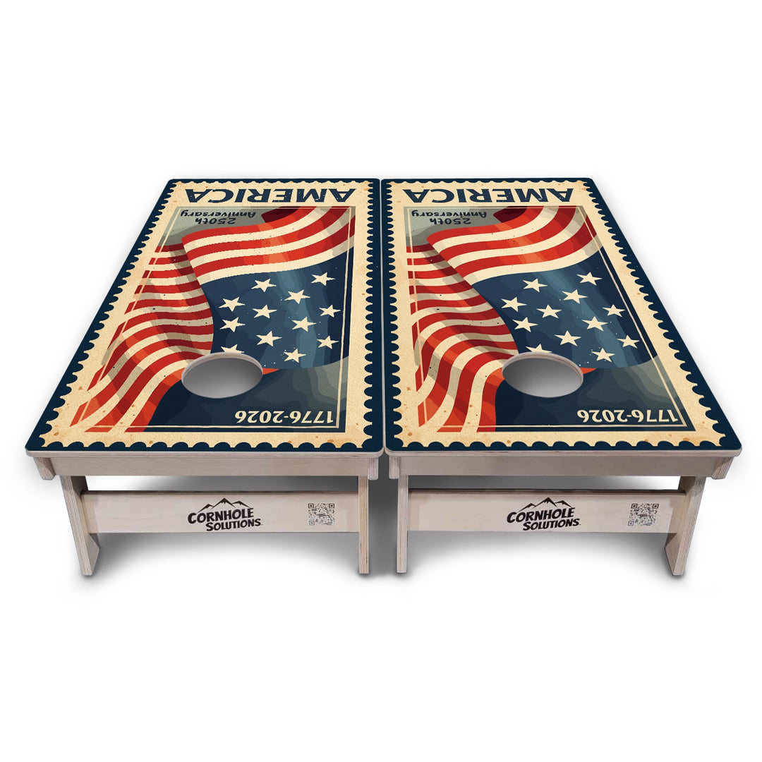 America Stamp Collection Cornhole Boards – Tournament Series