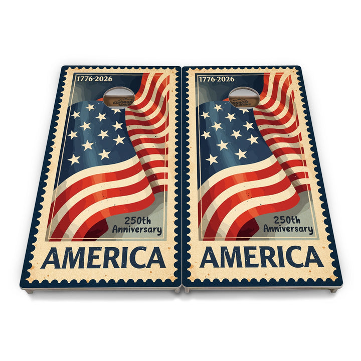 America Stamp Collection Cornhole Boards – Tournament Series