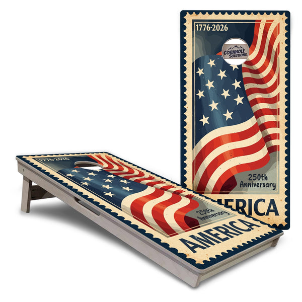 America Stamp Collection Cornhole Boards – Tournament Series