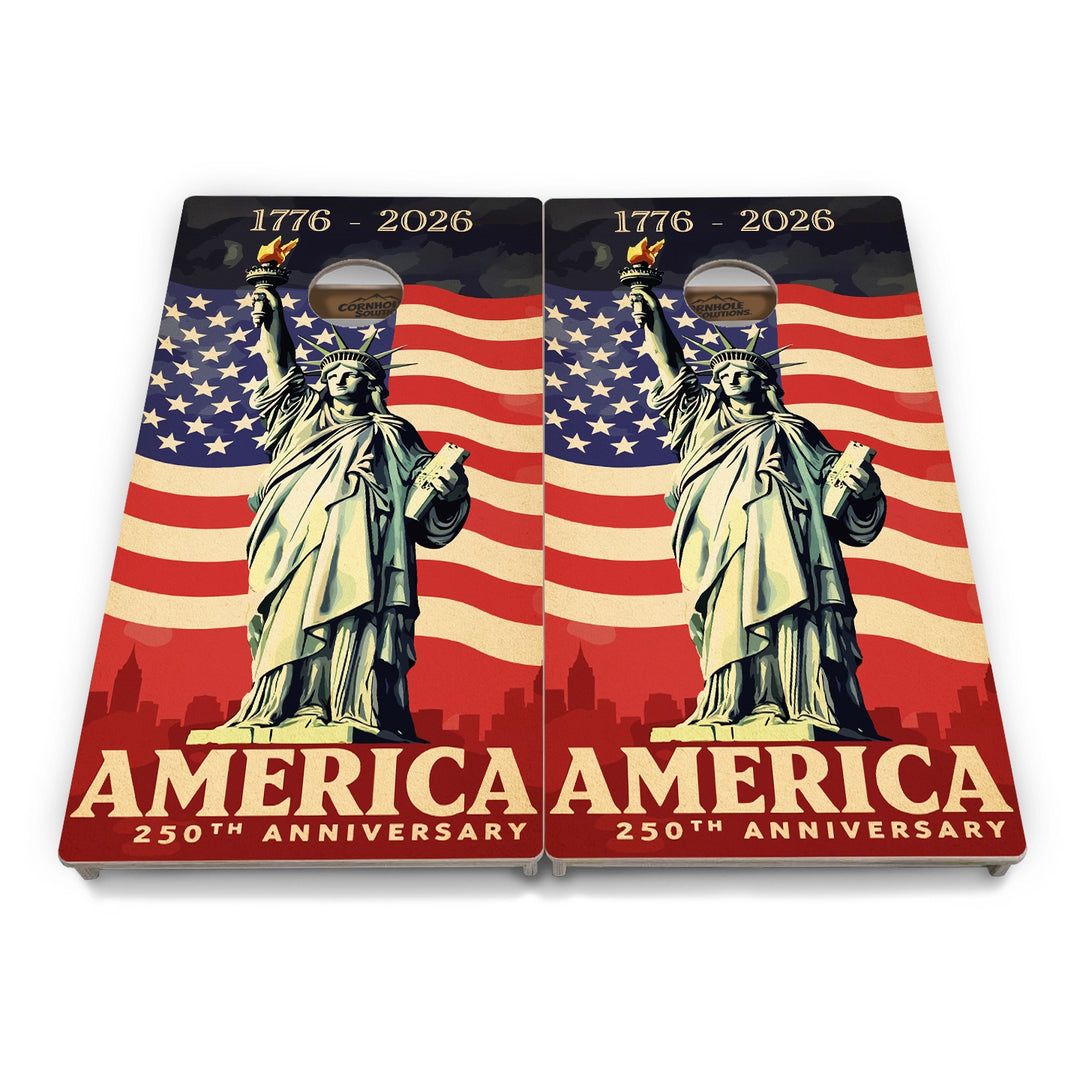 America Stamp Collection Cornhole Boards – Tournament Series
