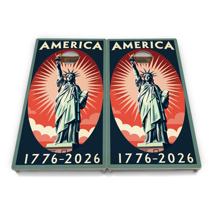 America Stamp Collection Cornhole Boards – Tournament Series