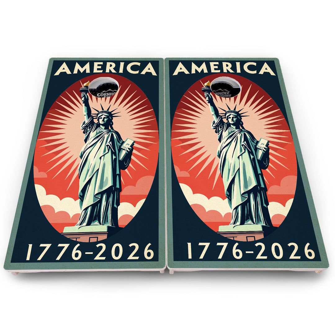 America Stamp Collection Cornhole Boards – Pro Lite or Pro Elite