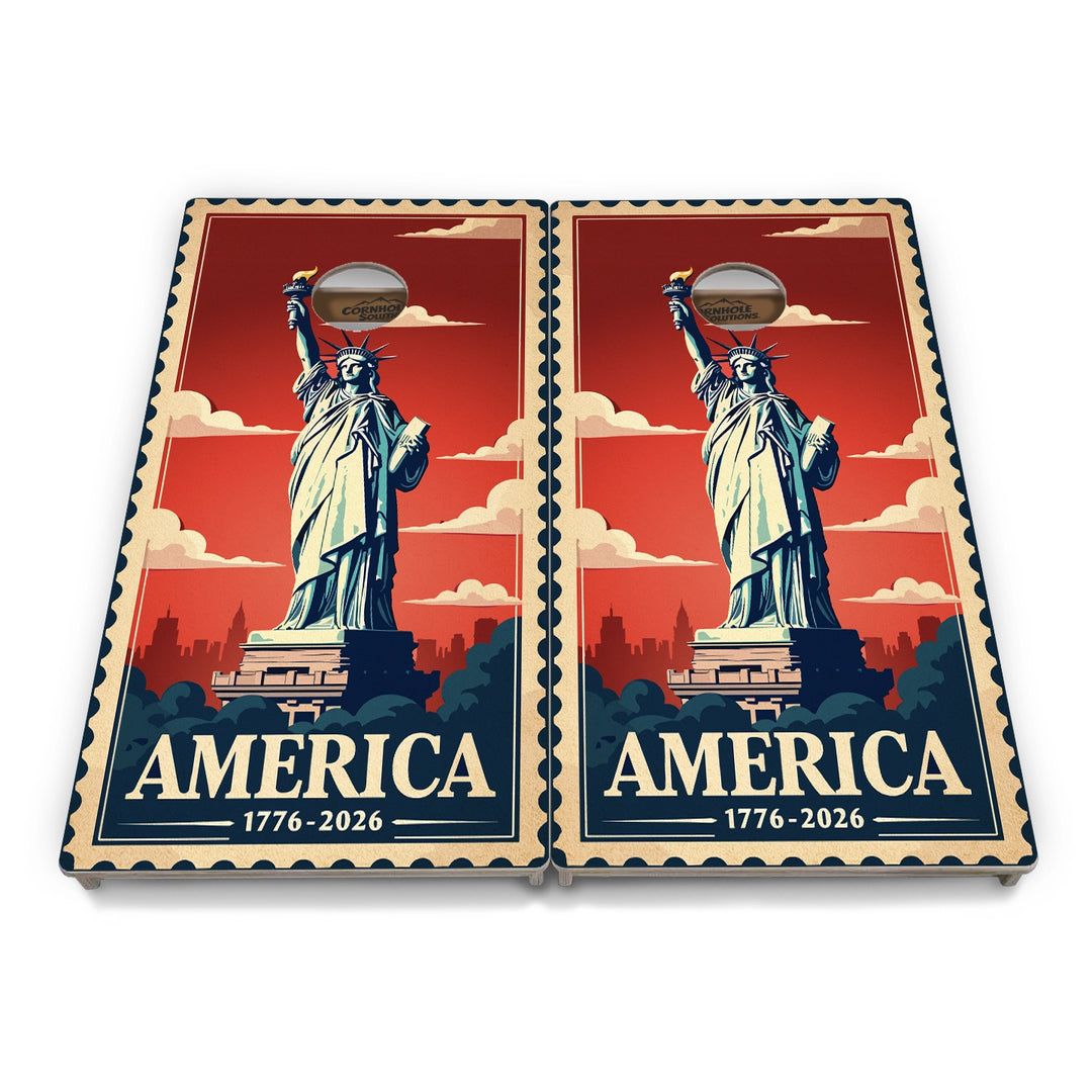 America Stamp Collection Cornhole Boards – Tournament Series