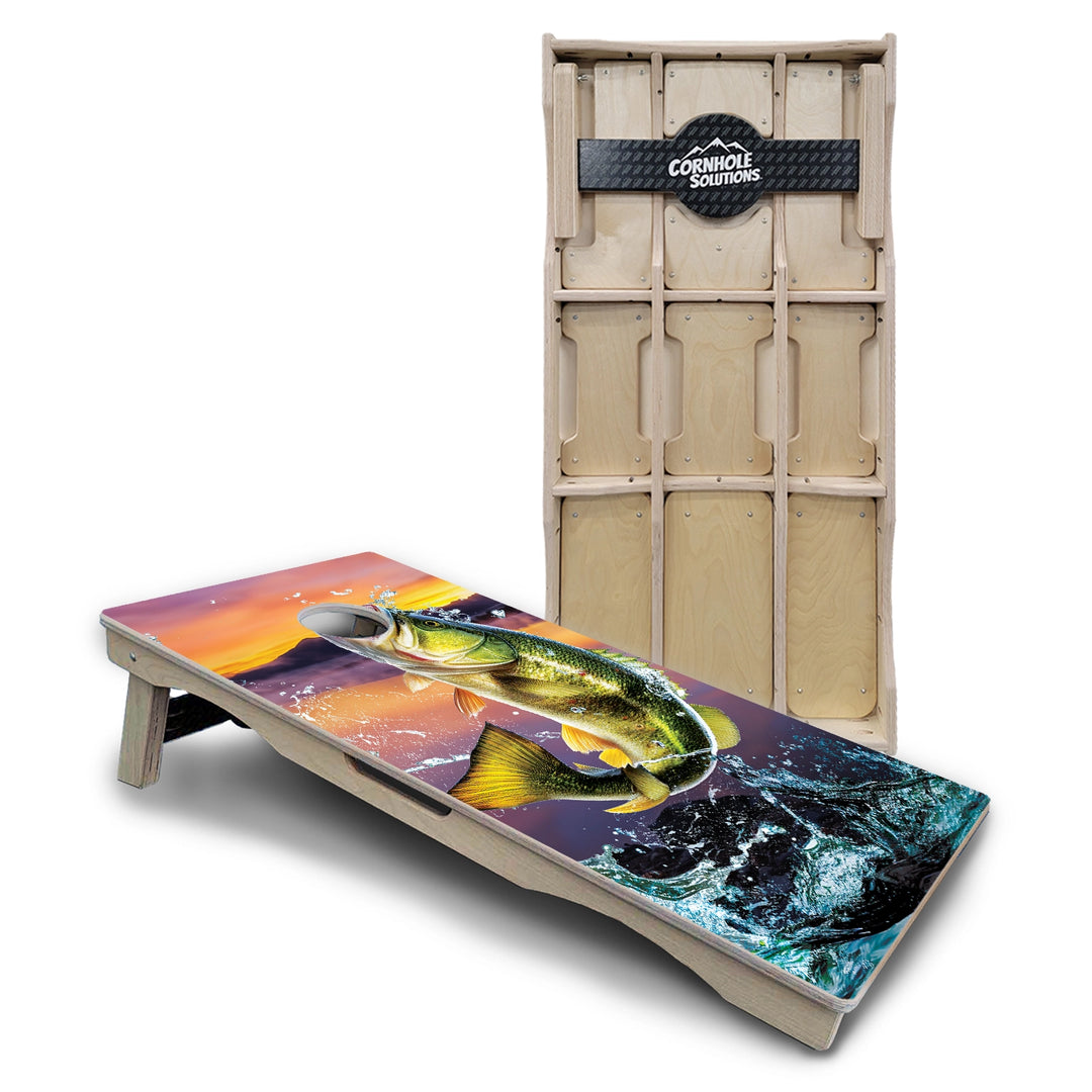 Bass Hole Cornhole Boards – Pro Lite or Pro Elite