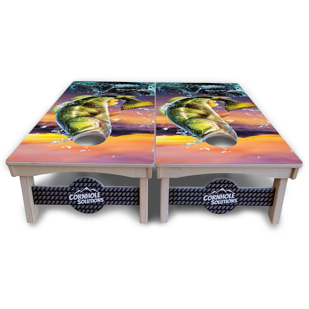 Bass Hole Cornhole Boards – Pro Lite or Pro Elite