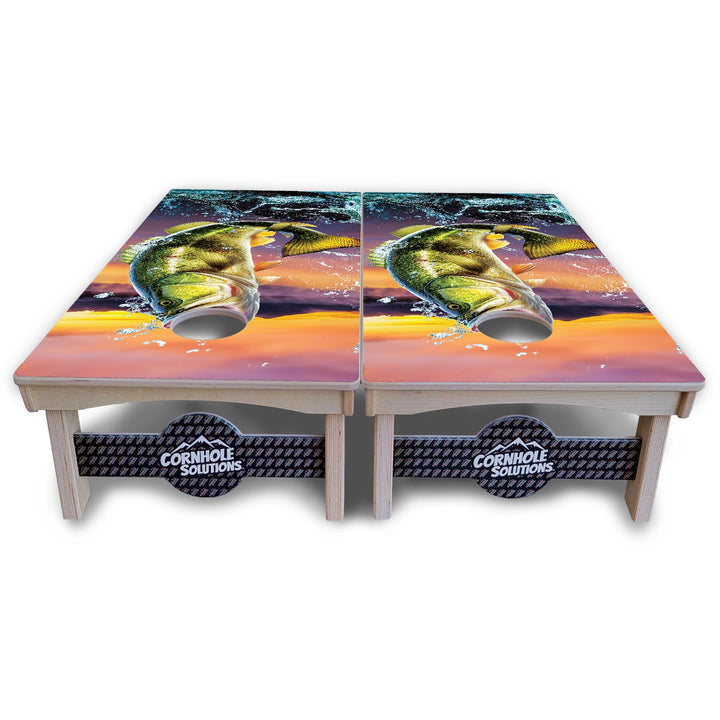 Bass Hole Cornhole Boards – Pro Lite or Pro Elite