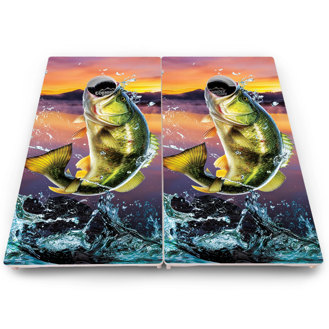 Bass Hole Cornhole Boards – Pro Lite or Pro Elite