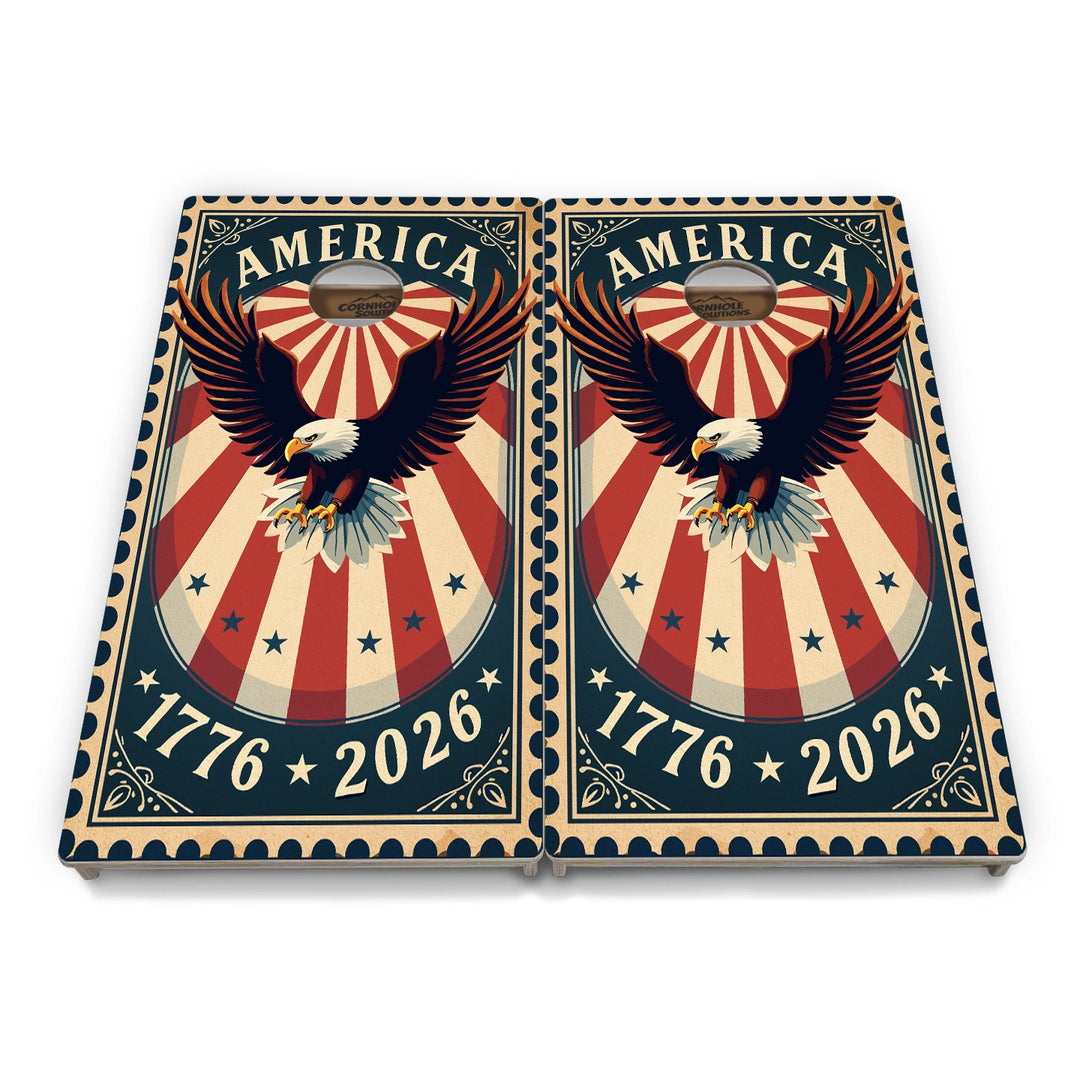 America Stamp Collection Cornhole Boards – Tournament Series