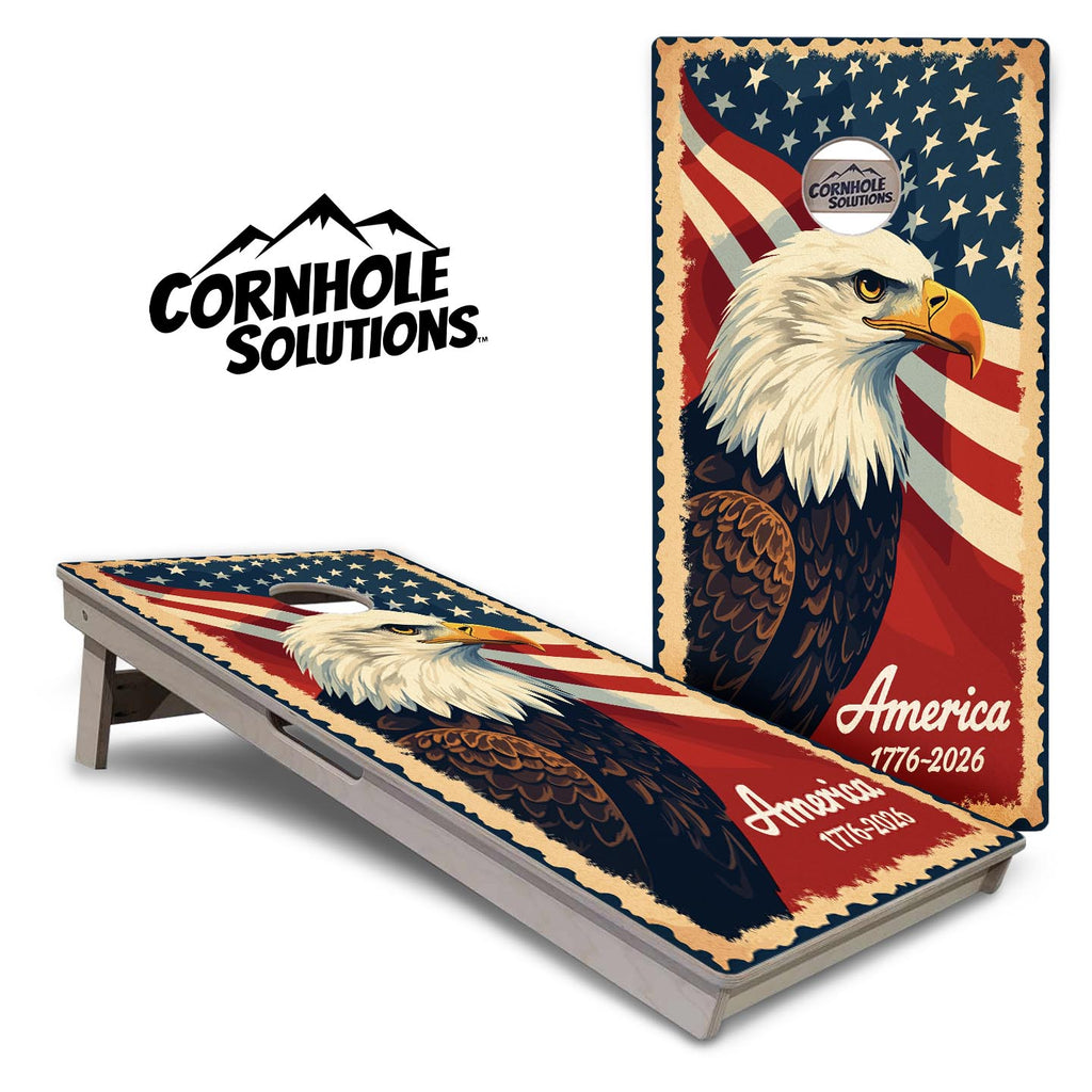 America Stamp Collection Cornhole Boards - Tournament Series