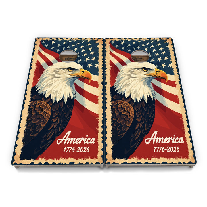 America Stamp Collection Cornhole Boards – Tournament Series