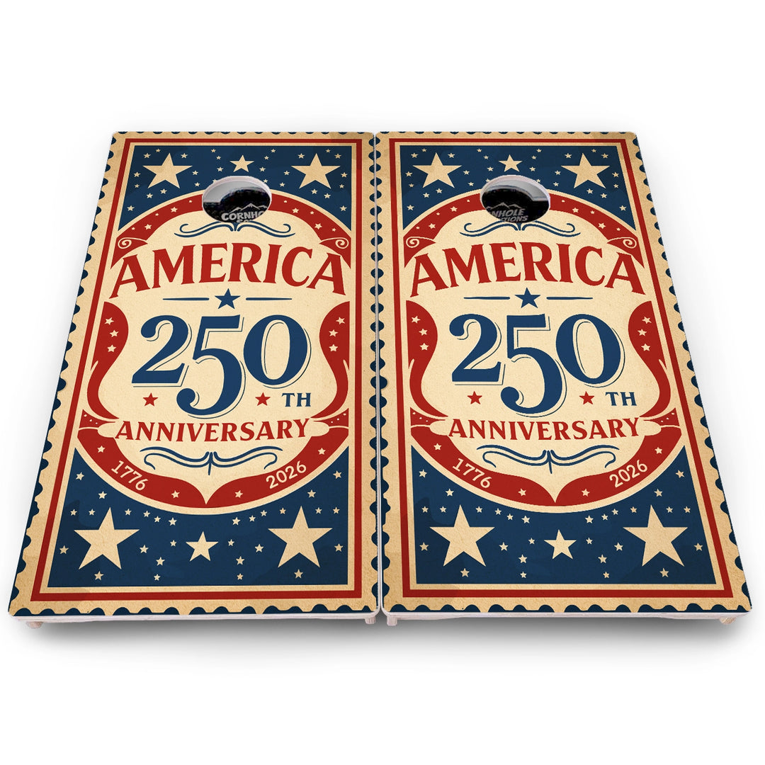 America Stamp Collection Cornhole Boards – Pro Lite or Pro Elite