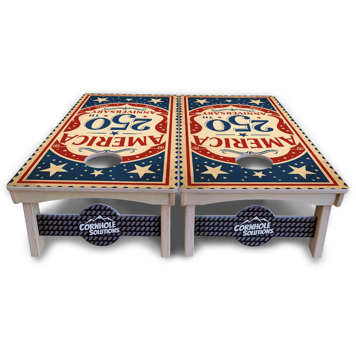 America Stamp Collection Cornhole Boards – UV Printed, Professional UV Clear Coat, 3/4" Baltic Birch, Pro Lite or Pro Elite