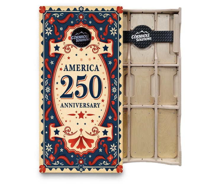 America Stamp Collection Cornhole Boards – UV Printed, Professional UV Clear Coat, 3/4" Baltic Birch, Pro Lite or Pro Elite