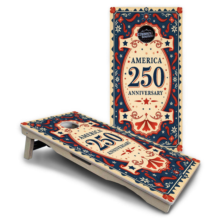 America Stamp Collection Cornhole Boards – UV Printed, Professional UV Clear Coat, 3/4" Baltic Birch, Pro Lite or Pro Elite