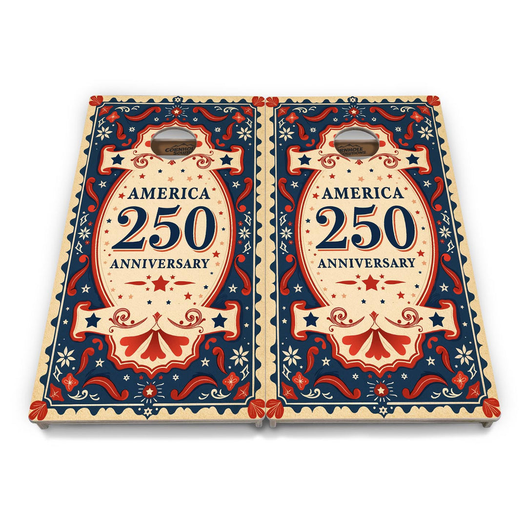 America Stamp Collection Cornhole Boards - Professional Tournament Series