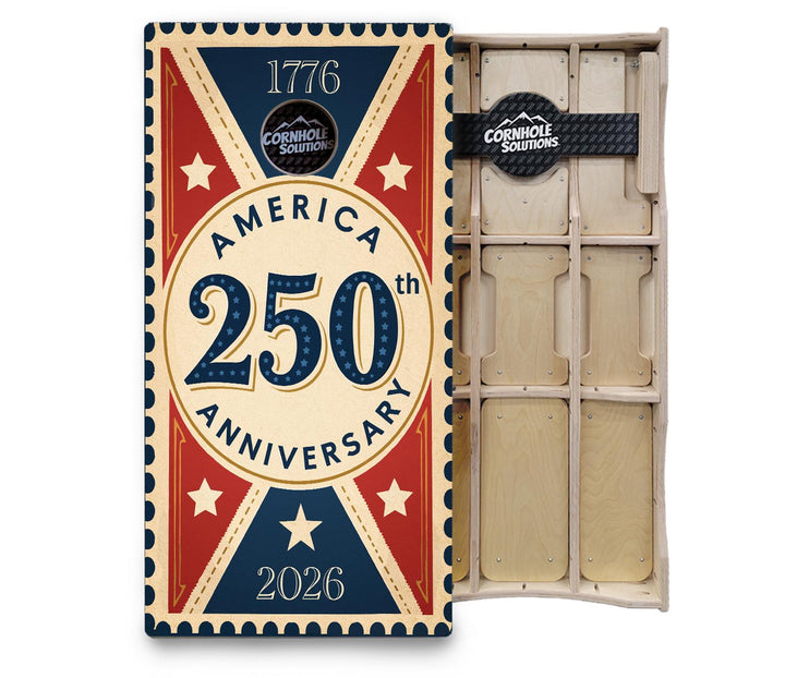 America Stamp Collection Cornhole Boards – UV Printed, Professional UV Clear Coat, 3/4" Baltic Birch, Pro Lite or Pro Elite