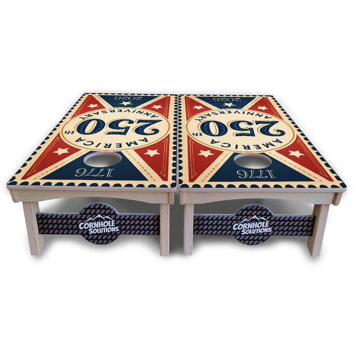 America Stamp Collection Cornhole Boards – UV Printed, Professional UV Clear Coat, 3/4" Baltic Birch, Pro Lite or Pro Elite
