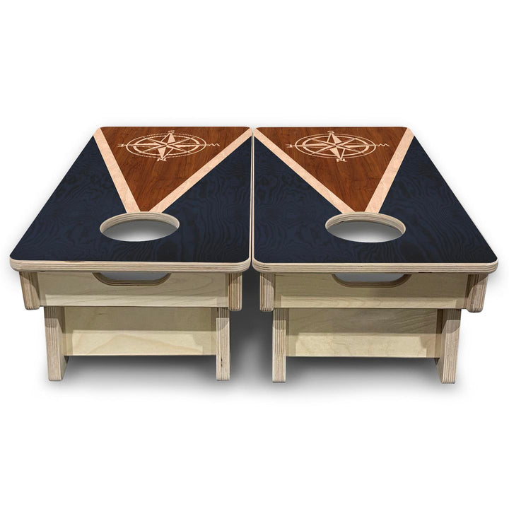 Compass Stain Triangle - Mini or Vacation Size Cornhole Boards