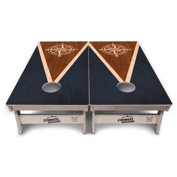 Compass Stain Triangle Cornhole Boards – Tournament Series