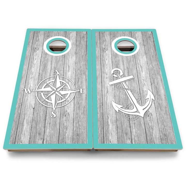 Nautical Cornhole Boards - Backyard Series