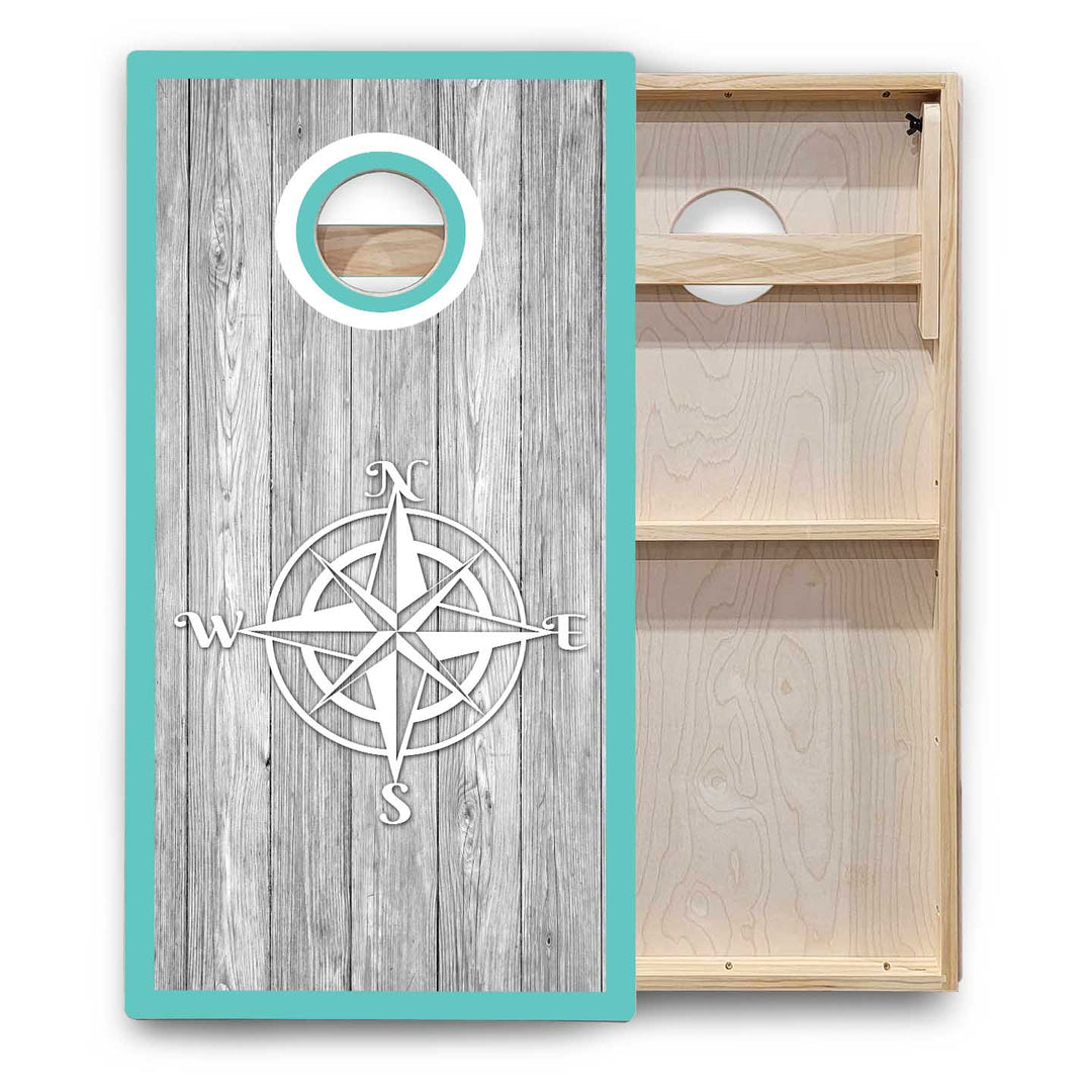 Nautical Cornhole Boards - Backyard Series