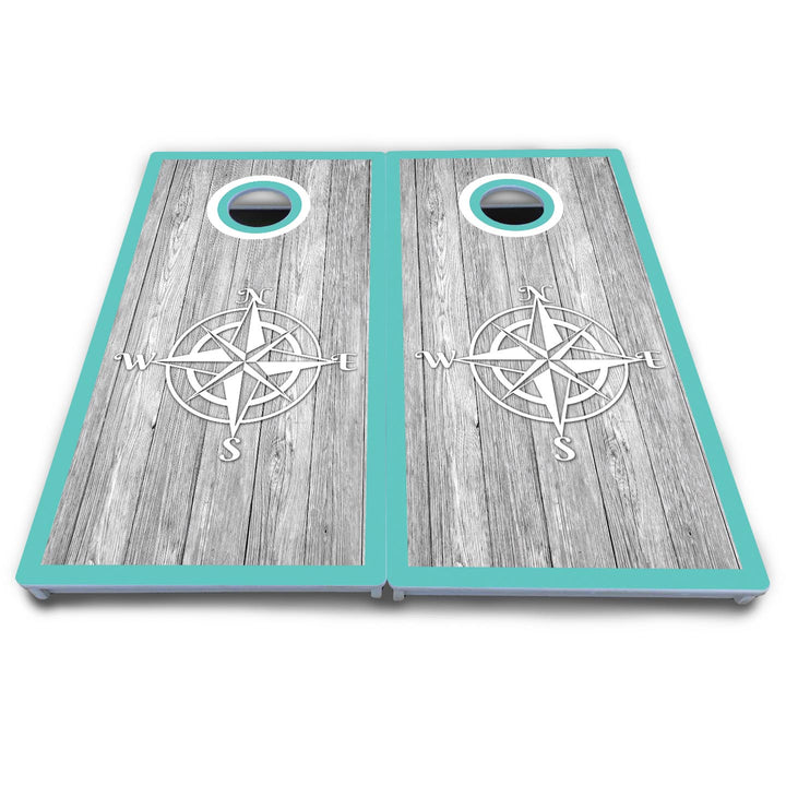 Anchor & Compass Cornhole Boards - All Weather Series