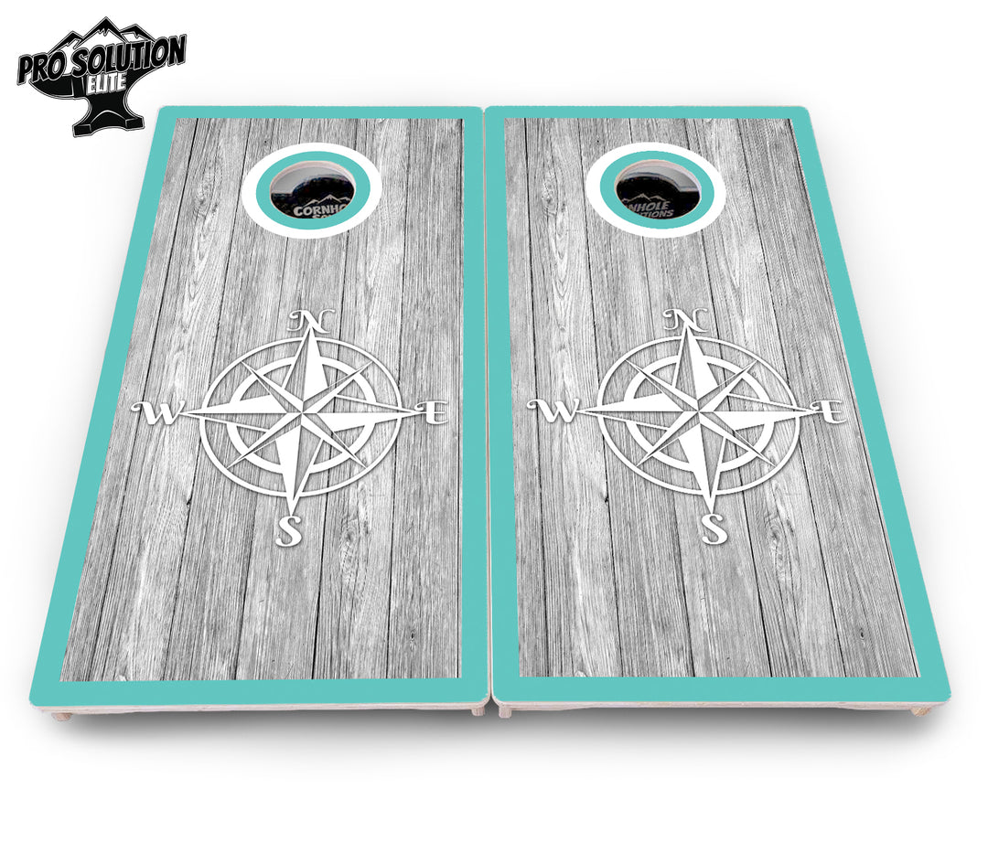 Anchor & Compass Cornhole Boards - Pro Solution Elite Series