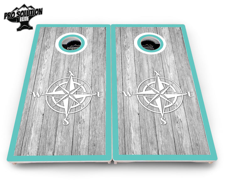 Anchor & Compass Cornhole Boards - Pro Solution Elite Series
