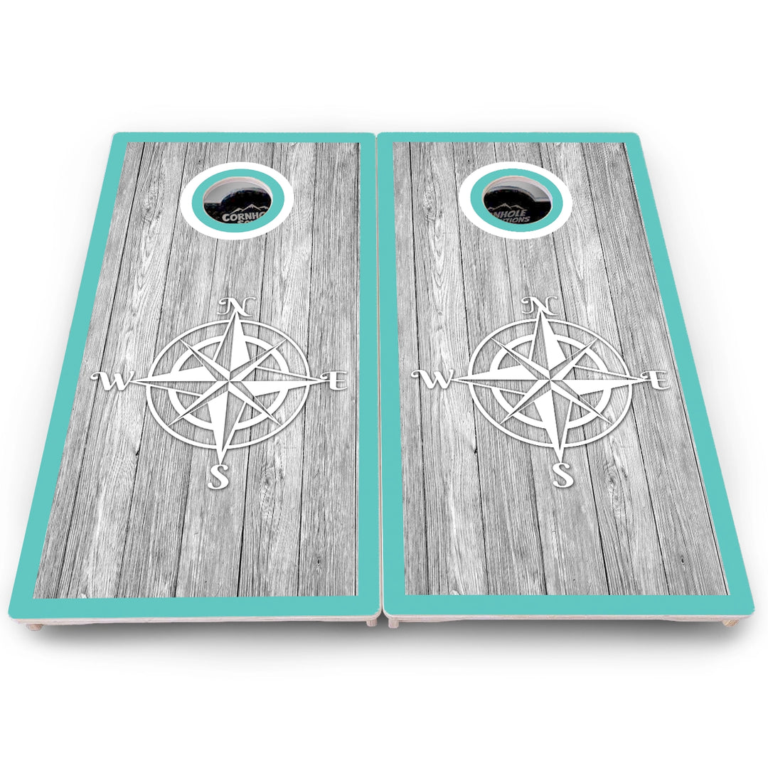 Anchor & Compass Cornhole Boards – Pro Lite or Pro Elite