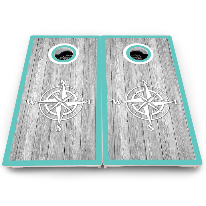 Anchor & Compass Cornhole Boards – Pro Lite or Pro Elite