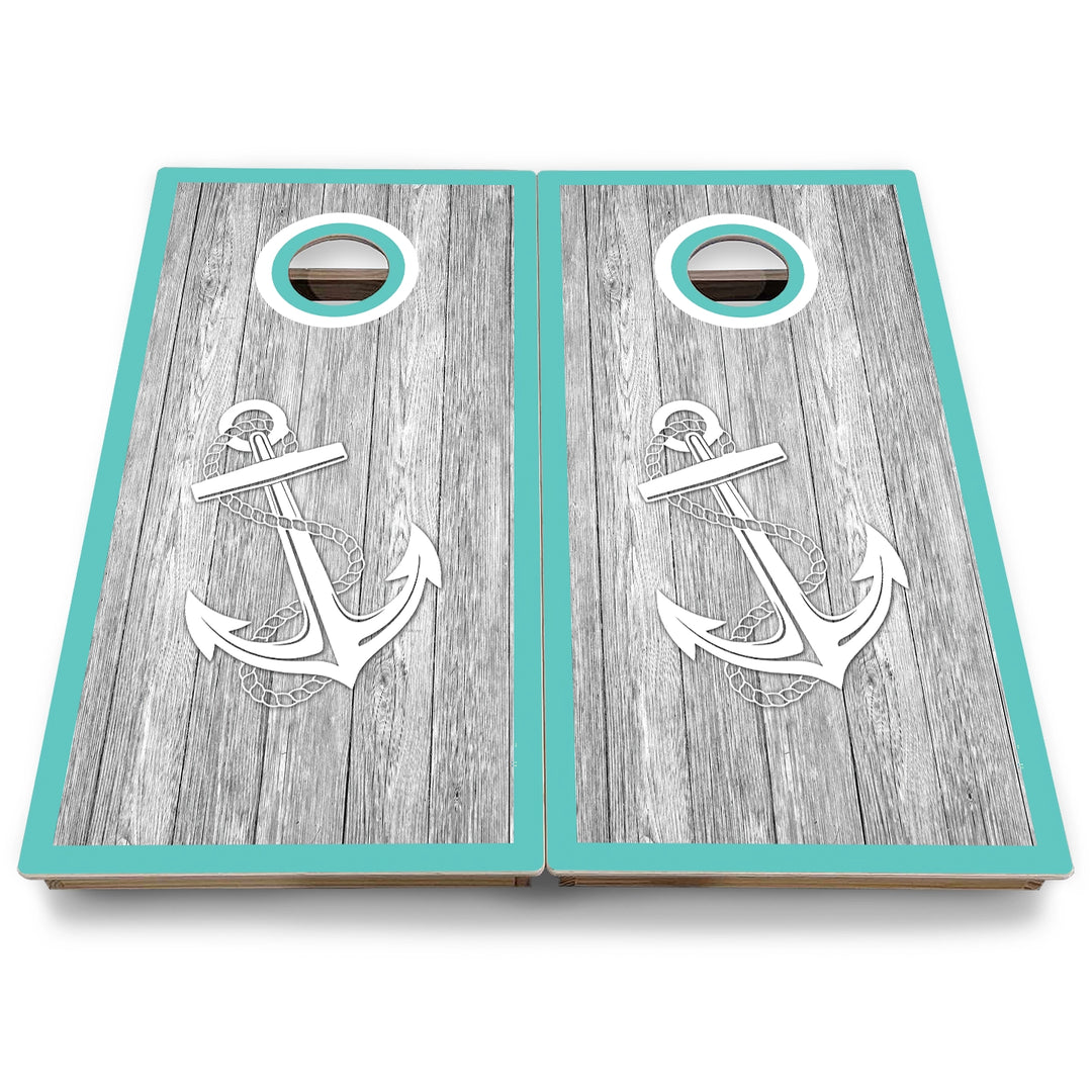 Nautical Cornhole Boards - Backyard Series