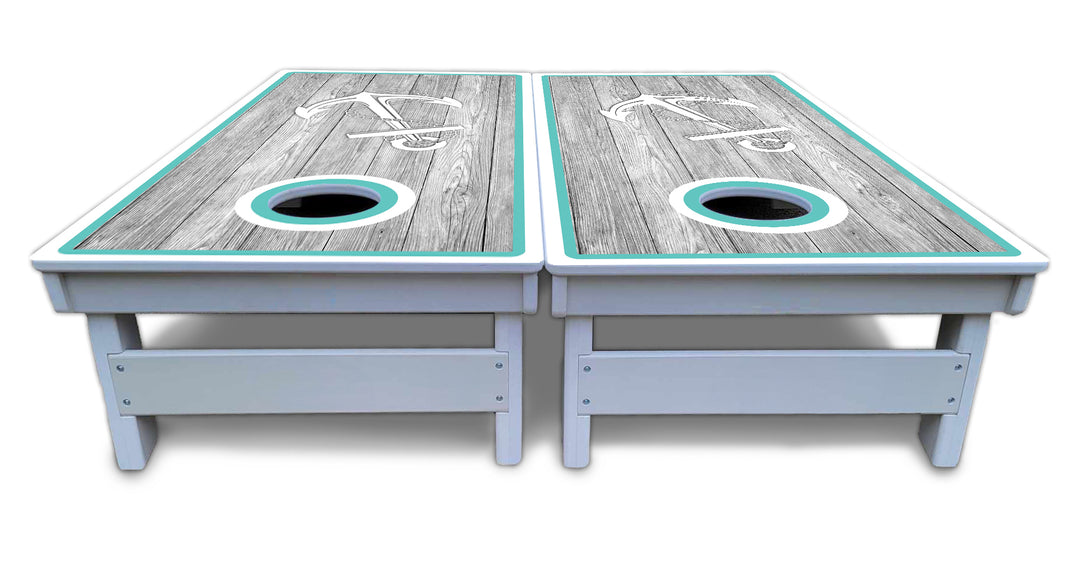 Anchor & Compass Cornhole Boards - All Weather Series