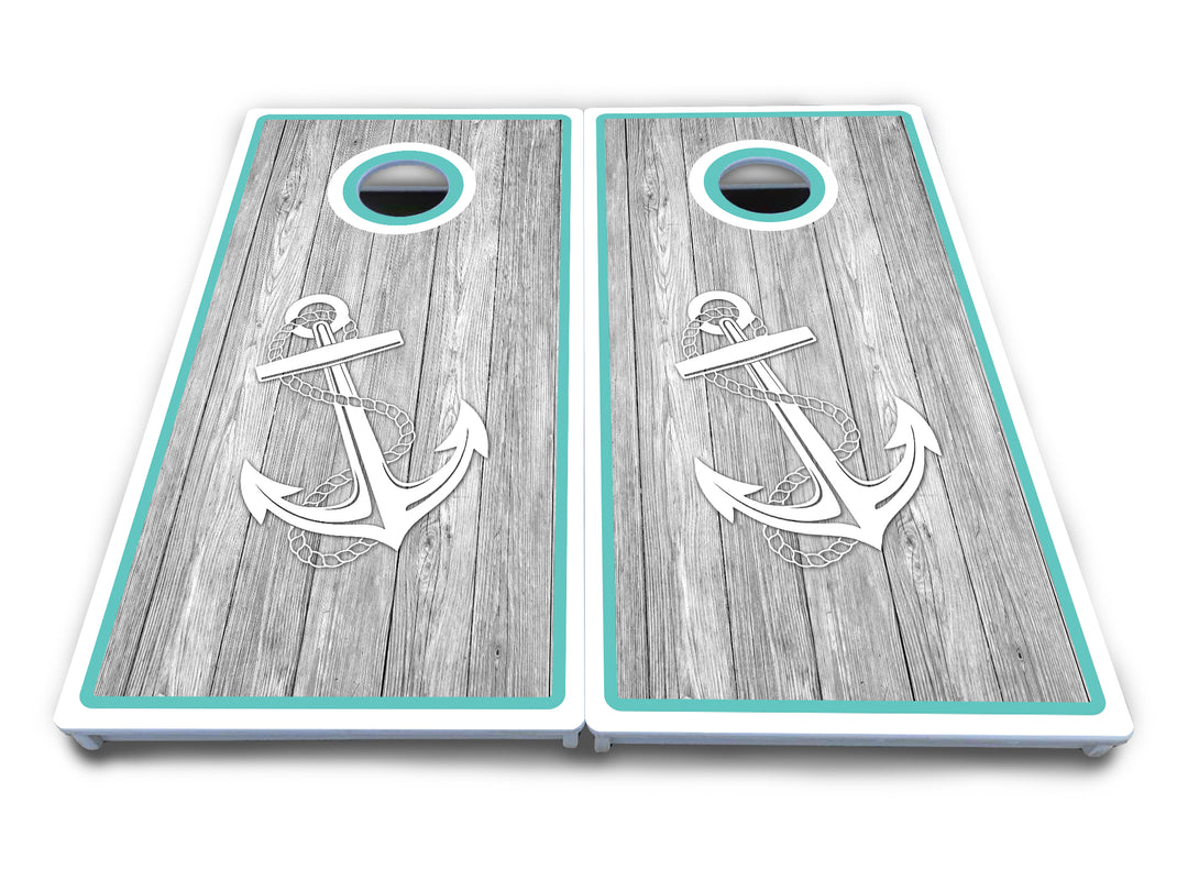 Anchor & Compass Cornhole Boards - All Weather Series