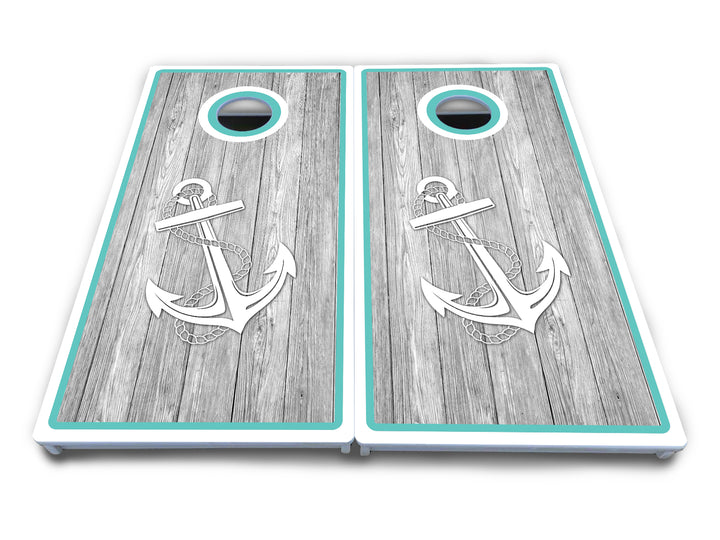 Anchor & Compass Cornhole Boards - All Weather Series