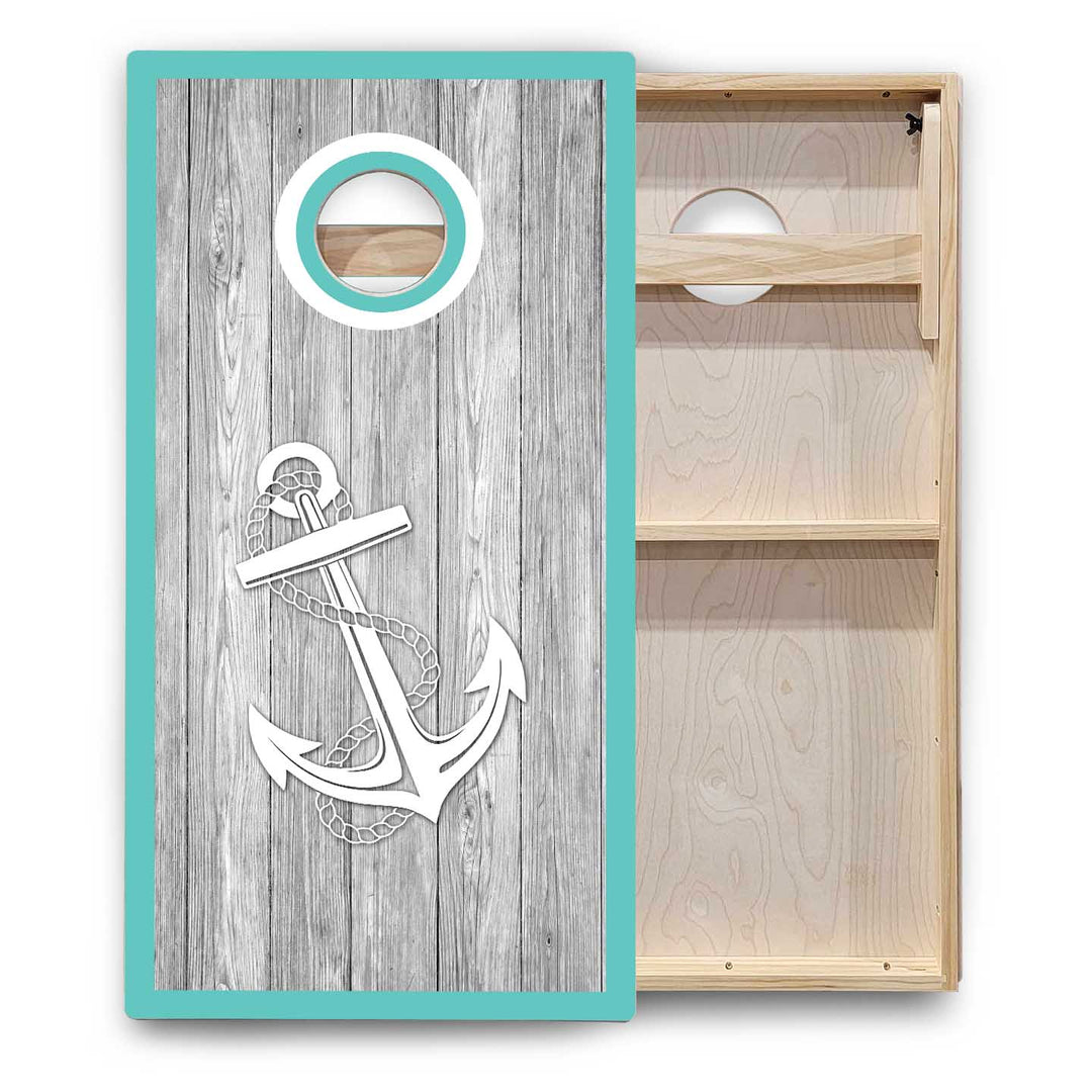 Nautical Cornhole Boards - Backyard Series