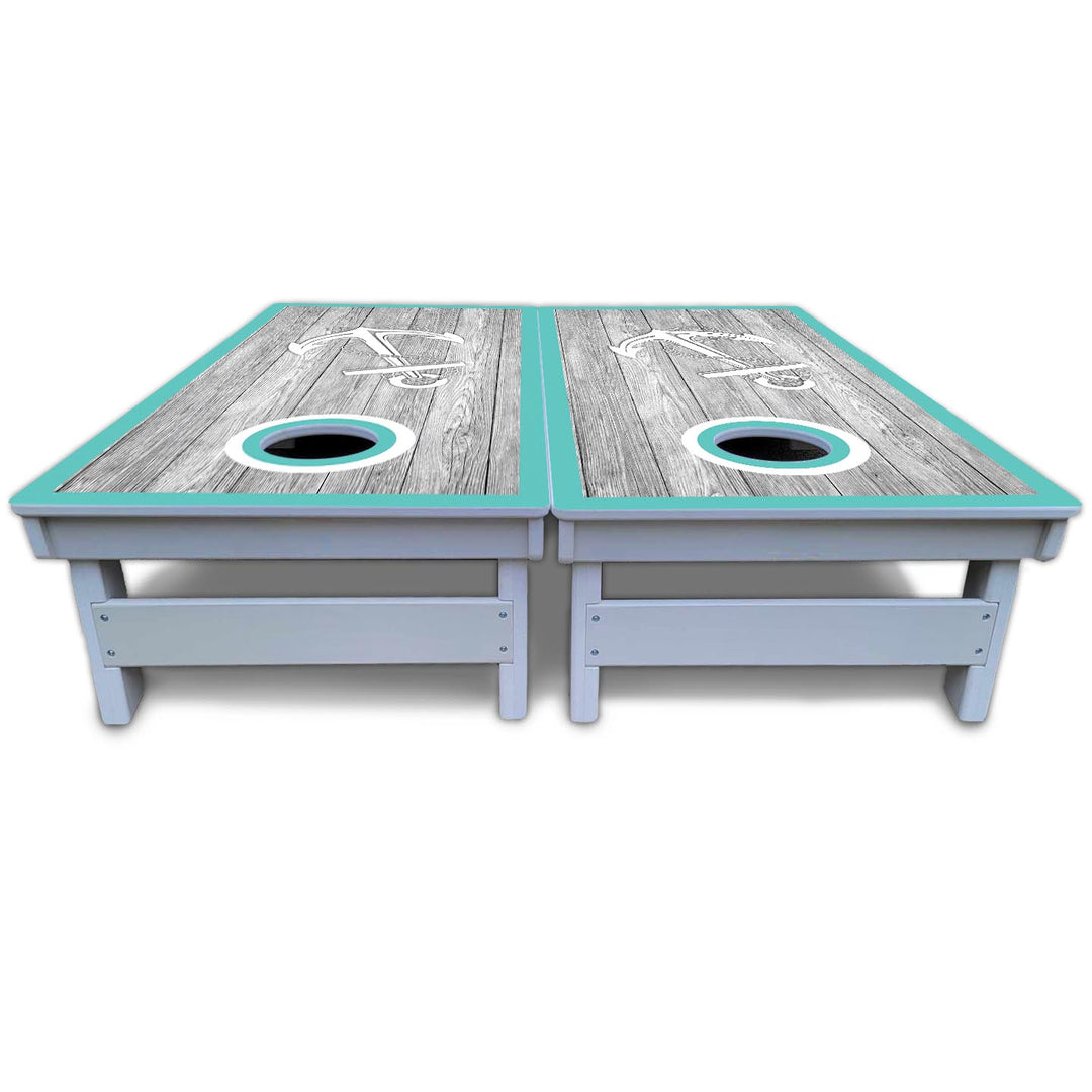 Anchor & Compass Cornhole Boards - All Weather Series