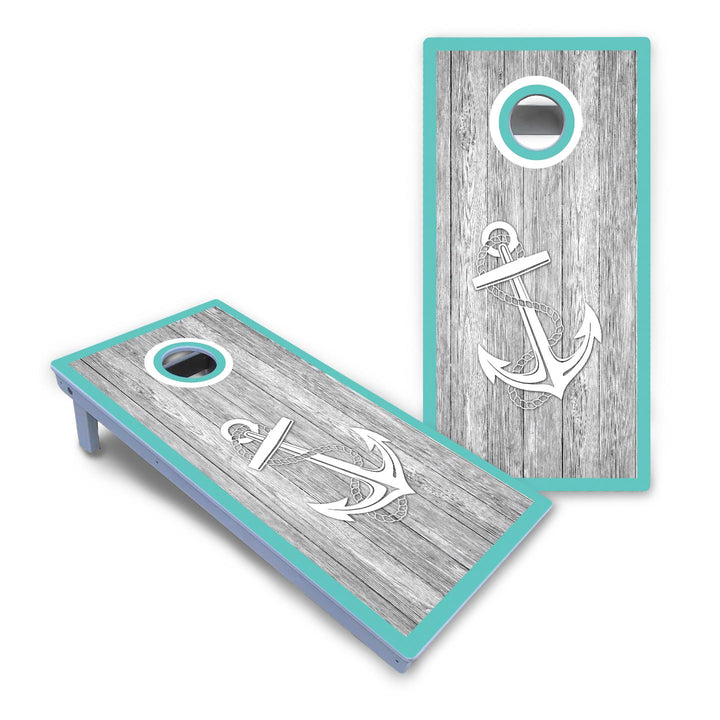 Anchor & Compass Cornhole Boards - All Weather Series